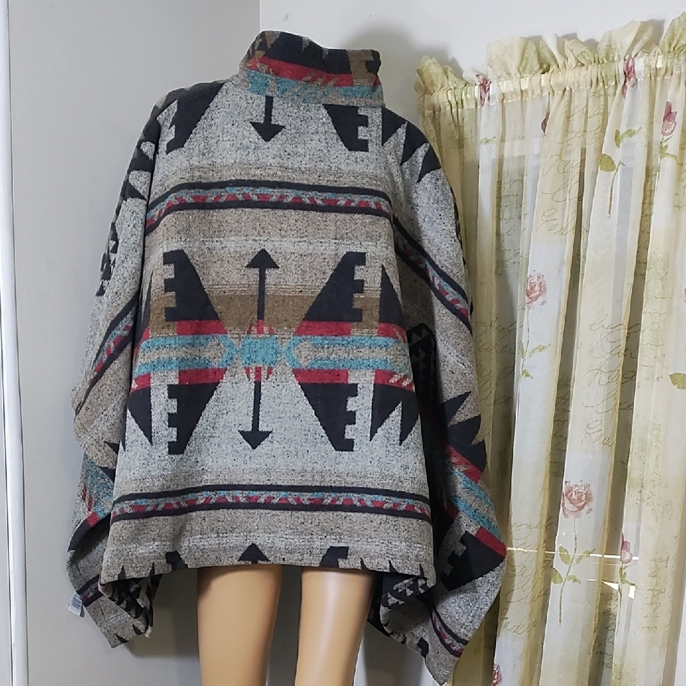 Thread‎ & Supply Multicolor Patterned Cape Size S… - image 7